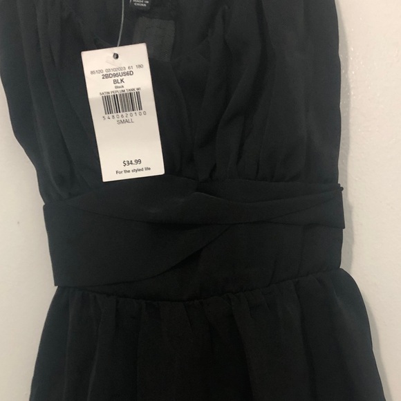 Trixxi Black Sleeveless Blouse with Tie Straps - Picture 4 of 7